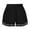 Black, variant on CFLVAEK Plus Size Shorts for Women Casual Summer High Waisted Drawstring Shorts Fringe Trendy Beach Vacation Shorts Black XXXL