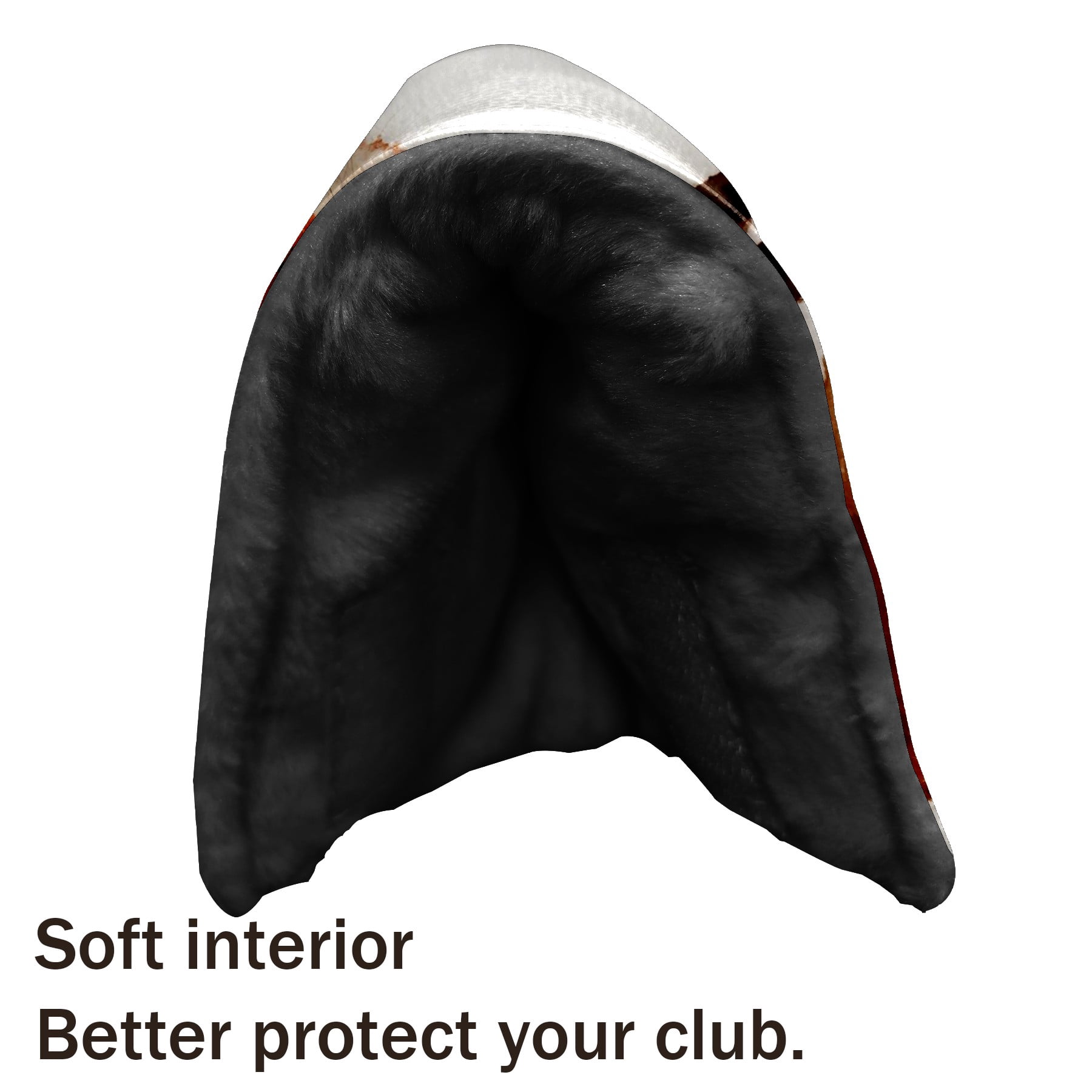 Golf Club Head Cover | Leather Golf Club Putte Headcover , Waterproof Golf Club Head Cover Set Driver Headcovers for Golf Clubs Men Women Red Fox