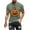 Army Green, variant on T-shirts for Men Halloween Ghost Pumpkin T-shirt Short Sleeved Printed Round Neck Blouses Army Green XXXL Mens Tops