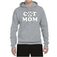 thumbnail image 2 of Wild Bobby, Best Paw Cat Mom, Pop Culture, Unisex Graphic Hoodie Sweatshirt, Heather Grey, Medium, 2 of 3