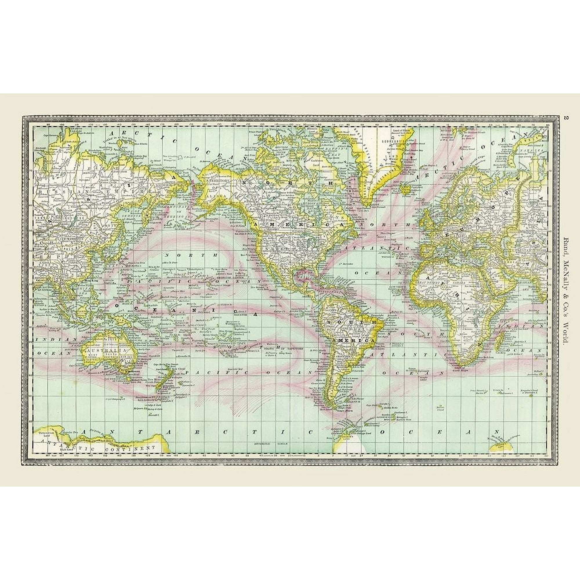 World - Rand McNally Poster Print by Rand McNally Rand McNally (36 x 24) # ITWO0136