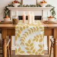 thumbnail image 2 of Table Runners 70 Inches Long Dress Scarves, Turmeric Yellow Leaves Farmhouse Coffee/Dining/Kitchen Table Decor, Holiday Table Runner, Summer Farmhouse Botanical Boho Branch 13x70 Inch, 2 of 9