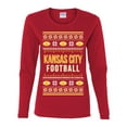 thumbnail image 2 of Wild Bobby City of Kansas City KC American Football Fantasy Fan Sports Women Graphic Long Sleeve T-Shirt, Red, Medium, 2 of 6