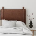 thumbnail image 6 of Nathan James Harlow Twin Wall Mount Headboard, Faux Leather, Brown, 6 of 10