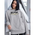 thumbnail image 2 of Believe Daisy Flower Banner Sweatshirt Women -Image by Shutterstock, Female 4X-Large, 2 of 4