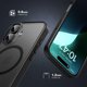 thumbnail image 5 of For iPhone 16 Case Matte PC+TPU Phone Cover Compatible with MagSafe - Black, 5 of 5