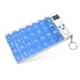 thumbnail image 2 of PLÁSTICO PARA HOGAR 7 DÍAS 28 Slots Caja de recordatorio de píldoras con alarma electrónica Senderismo Tabletas de viaje Organizador Dispensador Contenedor Azul seitruly HA010312-02, 2 of 6