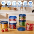 thumbnail image 2 of Contenedores de almacenamiento para congelador Winproper, paquete de 6, 500 ml con tapas, 2 of 7