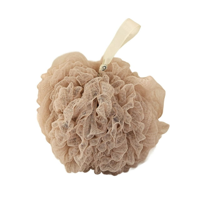 Esponja de baño con forma de flor, esponja suave para el cuerpo, esponja de ducha que no raya, esponja exfoliante suave para pieles sensibles, esponja de limpieza corporal para el baño con gancho