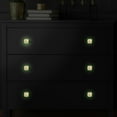 thumbnail image 5 of 4PCS Square Cabinet Fluorescence Knob Glowing in the Dark Furniture Drawer Pulls Handle with Screws Geometric Heart, 5 of 5