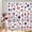 style117, variant on Americana Patchwork Fabric Shower Curtain, Machine Washable, 72" x 72", Red/Blue