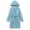 Light Blue Wheat Jacquard, variant on Girls Hooded Robe Fuzzy Flannel Robe for Kids Warm Pajamas Fleece Light Blue Wheat Jacquard Soft Bathrobe Size 18