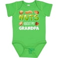 thumbnail image 3 of Inktastic Nuts About My Grandpa Peanut, Almond, Pistachio Boys or Girls Baby Bodysuit, 3 of 5