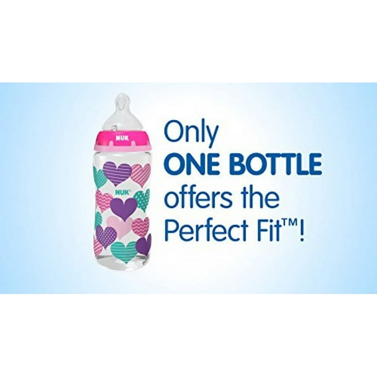 NUK Bottles Perfect Fit Medium Flow Replacement Nipples, 2 pack