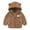 Brown, variant on VERUGU Baby Jacket Toddler Kids Baby Boys Girls Fashion Cute Solid Color Keep Warm Zipper Bear Ear Hooded Jacket Coat