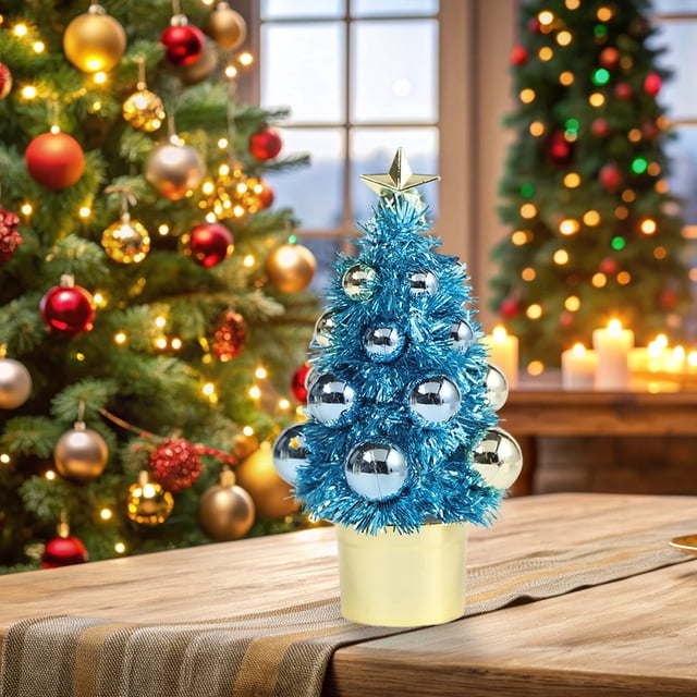 Sweet Christmas Tree Bright P-ink Colored Christmas Five Pointed Star Christmas Tree Festive Decoration Essentiales For Festivals