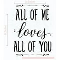 thumbnail image 6 of Loves All of You Vinyl Lettering Wall Decals Stickers Love Quotes, 23x31-Inch Black, 6 of 6