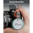 thumbnail image 3 of 100 Pack Key Tags 1.5 Inch Round Key Chain Tags Writable White Paper Labels with Metal Edges and Split Rings Sturdy Lightweight Key Item Identifiers, 3 of 4