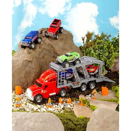 Hauler Truck - 14-Pc. Monster Truck Hauler Playset