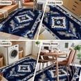 thumbnail image 5 of 2.7'x5' Area Rugs, Navy Blue Grey Boho Indoor Outdoor Area Rug for Living Room Bedroom, Southwestern Geometric Vintage Ethnic Washable Bathroom Rugs Kitchen Floor Carpet Mats Home Decor Aesthetic, 5 of 8
