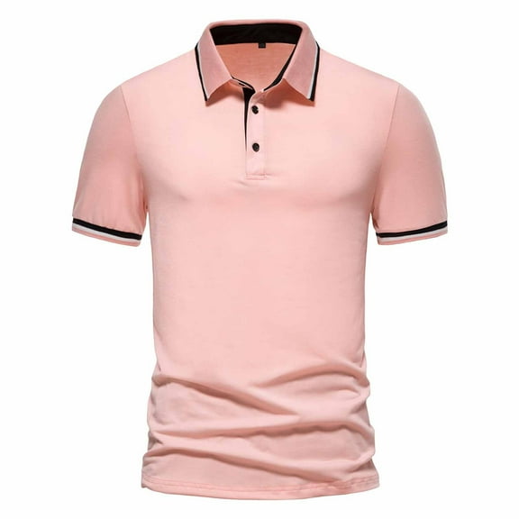 Polo Shirts for Men,Men's Graphic Pique Polo Shirts Short Sleeve Performance Quick Dry Casual Collared Shirts