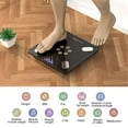 thumbnail image 5 of MaxLife Smart Body Fat Scale – Bluetooth Digital Bathroom Scale with OKOK App, Body Composition Analyzer, 400 lbs Capacity, High-Precision, Large LCD Display - 12" White, 5 of 10