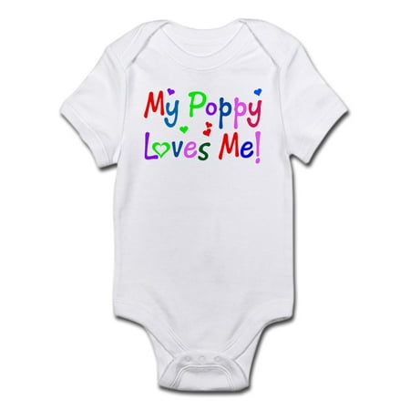 

CafePress - My Poppy Loves Me (Des. #1) Infant Bodysuit - Baby Light Bodysuit