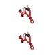 thumbnail image 2 of Sidaley Auricular con cable Auriculares de alta Graves pesados ​​​​Auriculares tipo auricular Auricular de doble bobina móvil, rojo No.01 2piezas, 2 of 5