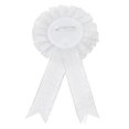 thumbnail image 2 of Unique Bargains 2 Pcs Graduation Party Ribbon Corsage Reusable Graduation Party Corsage Silver Tone White, 2 of 6