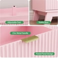 thumbnail image 6 of FANRAL 8 Drawers Dresser Fluted Dresser for Bedroom,Wooden Chest of Drawers Modern Dresser for Closet,Pink Dresser, 6 of 7