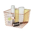thumbnail image 6 of Spectrum Diversified Wire Storage Basket, Steel Storage for Closets, Pantry, Kitchen, Garage, Bathroom & More, Medium, Copper, 6 of 7