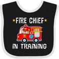 thumbnail image 3 of Inktastic Future Fire Chief in Training Boys or Girls Baby Bib, 3 of 4