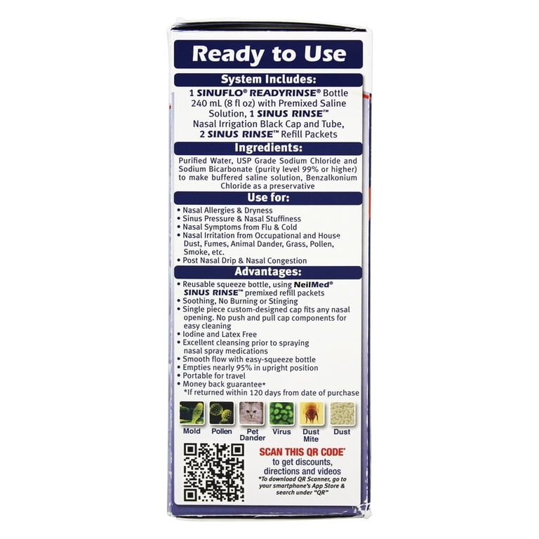 NeilMed SinuFlo ReadyRinse Premixed Nasal Wash, 8 oz photo 4