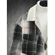 thumbnail image 3 of Blusa y camisa de manga larga con cuello vuelto para hombre, blusa informal a cuadros con botones y manga larga, blusa de poliéster para hombre, 3 of 9