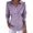 Light Purple, variant on Women Long Lantern Sleeve Blouse Tops V Neck Shirts Turn Down Collar Loose Blouses Light Purple XXXL