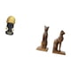thumbnail image 5 of Estatua de mujer africana, figura de resina, sujetalibros, estatua de gato, escultura, decoración moderna, adecuada para oficina, estante, mesa, escri, 5 of 8