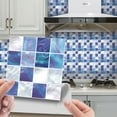 thumbnail image 2 of 10pc Peel and Stick Ceramic Tile Paste 3D Lattice Crystal Ceramic Tile Paste DIY Waterproof Self Adhesive Wall Sticker (C), 2 of 9