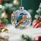 thumbnail image 4 of Herunwer Winter Birds Christmas Glass Bauble Collection, Nature’s Birds Crystal Glass Ornament, Cute Hummingbird Christmas Tree Ornaments, 4 of 6