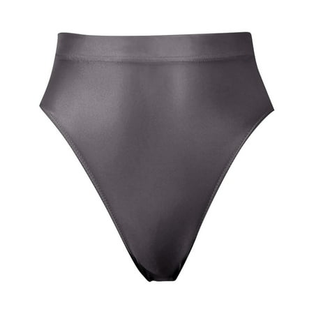 High Waist Panties for Women Leather Panties for Women Super High Waist Smooth Thong Trousers T Pants Thin Transparent Sexy Popular