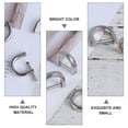 thumbnail image 4 of Raindrops 10PCS D Rings Horseshoe Shape Metal Rings DIY Strap Craft Silver13mm, 4 of 8