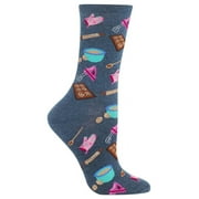 Hot Sox Women's Baking Socks, Denim, Medium