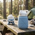 thumbnail image 5 of Large Capacity Outdoor Collapsible Water Bottle Portable Travel Jug with Foldable Handle and Secure Flip Lid for Hydration, 5 of 6