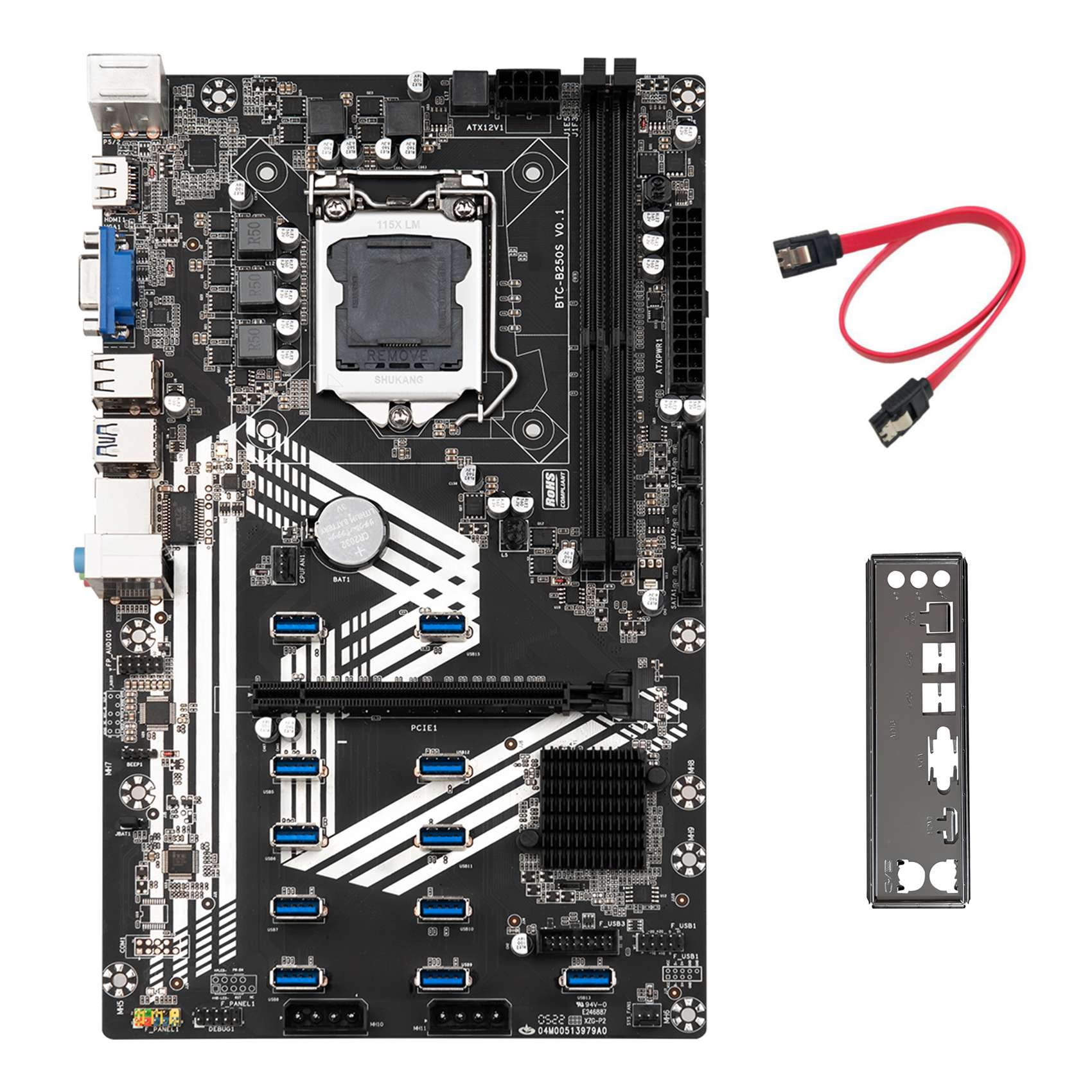 Mining Motherboard Motherboard Pcie X16 Slots Bitcoin Mining Mining  Motherboard Pcie Slots B85 8-GPU Mining