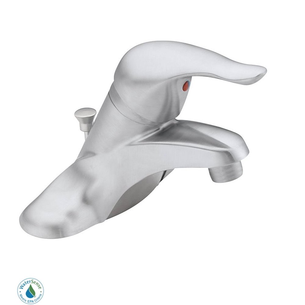 Moen Chateau Brushed Chrome OneHandle Bathroom Faucet