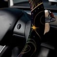 thumbnail image 5 of New Moon Symbol Printing 14.5 Inch PVC Leather Steering Wheel Cover Auto Accessories for Car Wheel Covers, Steering Wheel Covers, 5 of 6