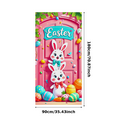 thumbnail image 6 of Colorful Easter Themed Banner with Bunny Elements Happy Easter Party Background Decoration for Easter Celebrations Photography Props Family Gatherings, 6 of 8