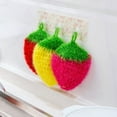 thumbnail image 5 of Fruit Shape Dish Scrubbers Colorful Non-Scratch Dish Scrubber Multi-use Non-Scratch Net Cloth Scrubber Sponge No Odor Kitchen Net Cloths for Washing Cookware, 5 of 7