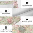thumbnail image 6 of Pink Flowers Outdoor Rug for Patio/Deck/Porch, Non-Slip Large Area Rug 6 x 9 Ft, Green Country Botanical Floral Leaves Indoor Outdoor Rugs Washable Area Rugs, Reversible Camping Rug Carpet Runner, 6 of 8