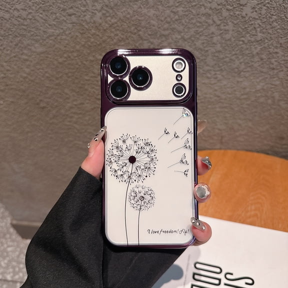 Allytechgroup Slim Case for iPhone 17 Pro Max, Clear Back Cover Not-Yellowing Lightweight Non-Slip Rugged Dust Proof Anti-Scratch Flexible Shockproof Back Cover for iPhone 17 Pro Max, Purple