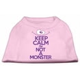 thumbnail image 1 of Keep Calm Screen Print Dog Shirt Light Pink Xs (8), 1 of 1